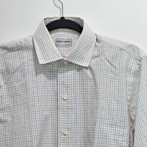 Pierre Cardin long sleeve shirt - Men's - Multi-Colored - 15 32/33 Full Cut